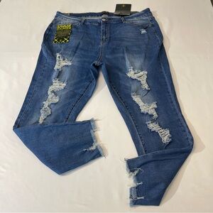 ELITE HIGH RISE ANKLE WOMENS DENIM JEANS. SIZE 21/22, STILL HAVE TAGS, P…